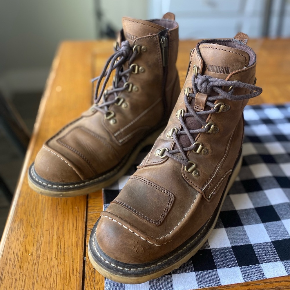 Harley-Davidson Hagerman Men's Boots US Size 8 Brown Leather